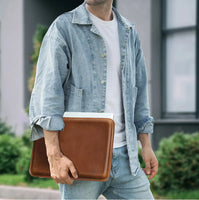 Elegant Leather Laptop Sleeve Case™