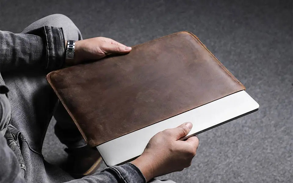 Elegant Leather Laptop Sleeve Case™