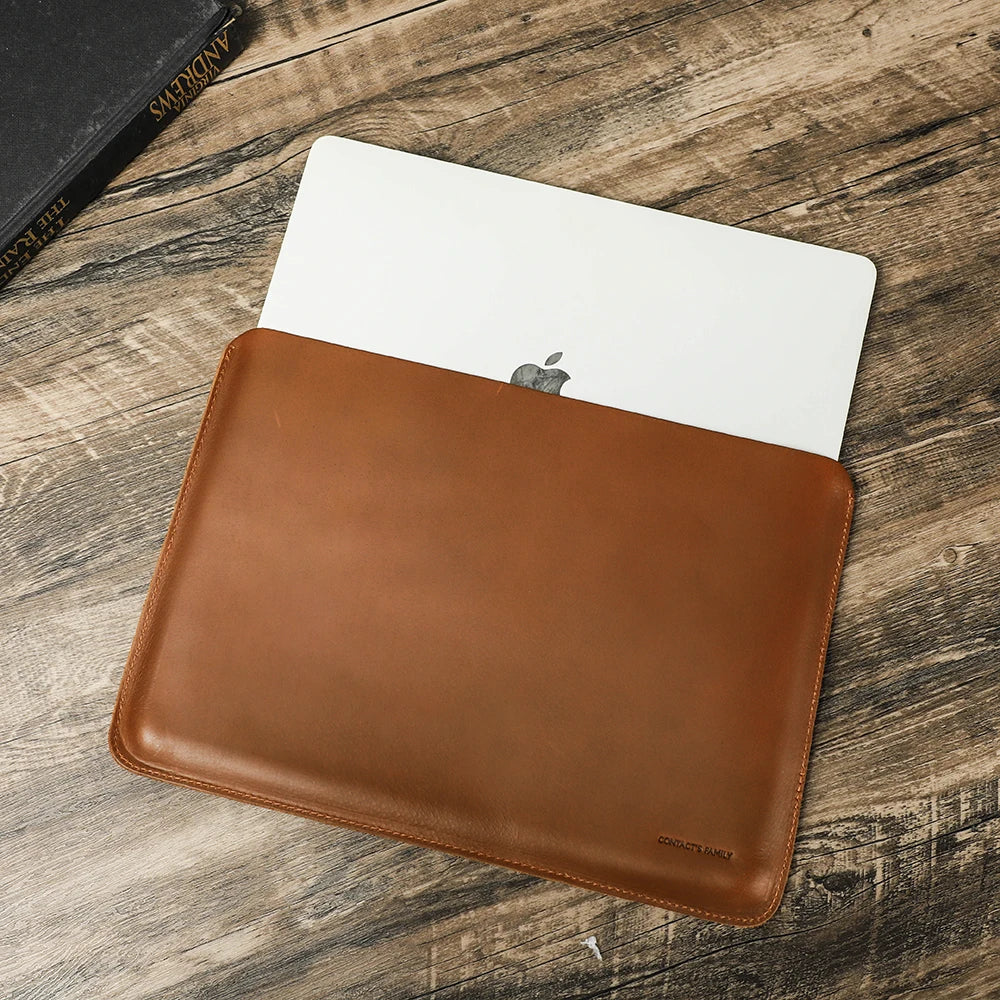 Elegant Leather Laptop Sleeve Case™