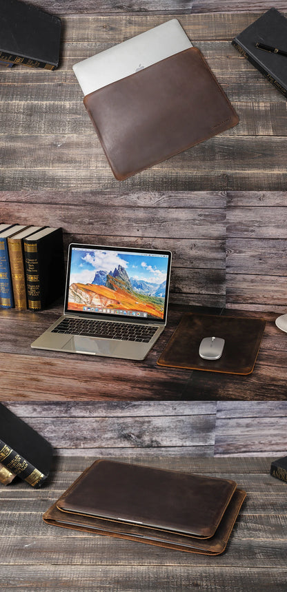 Elegant Leather Laptop Sleeve Case™